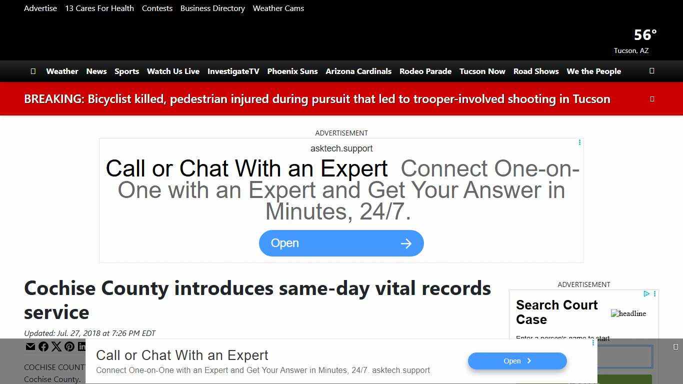 Cochise County introduces same-day vital records service